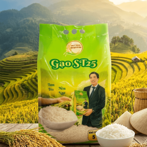 gạo ST25 dẻo thơm, trắng đều và đậm đà hương vị