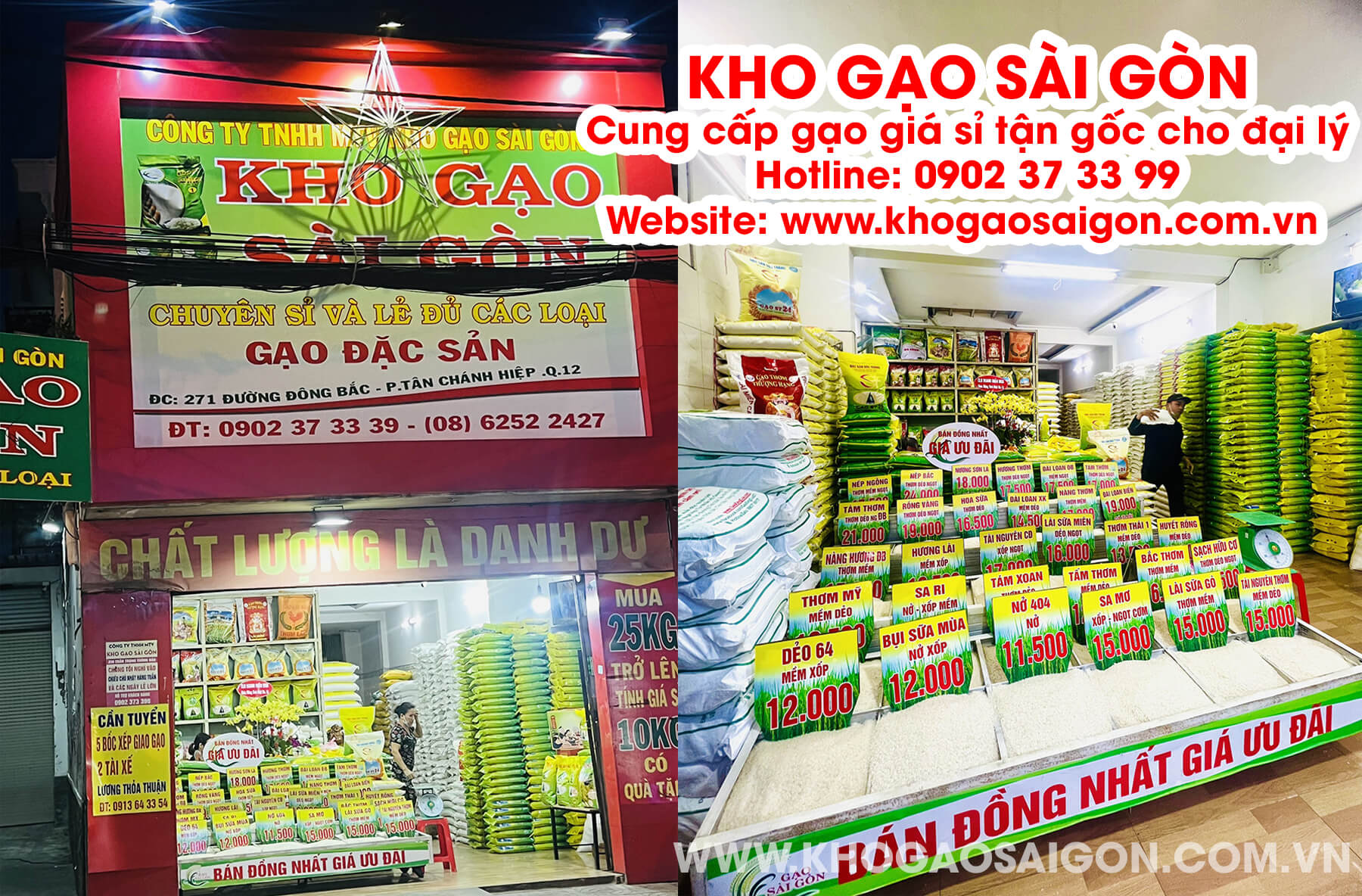 Kho gạo Sài Gòn - Nhà phân phối gạo sỉ uy tín hàng đầu