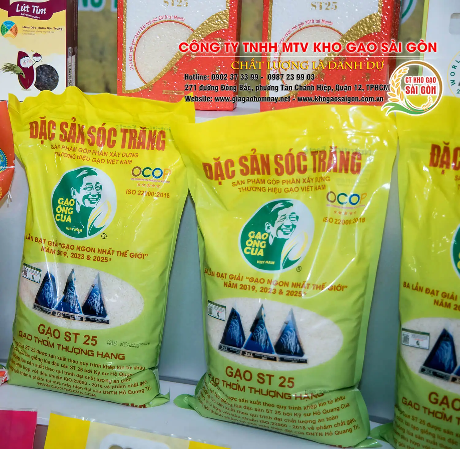 Gạo ST25 Ông Cua chính hãng (bao bì mới nhất)